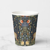 Art nouveau herten in de tuin papieren bekers (Rechts)