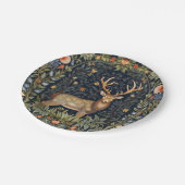 Art nouveau herten in de tuin papieren bordje (Gekanteld)