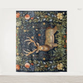 Art nouveau herten in de tuin wandkleed (Voorkant)