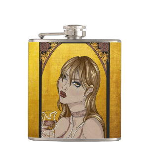 Art Nouveau Heupfles