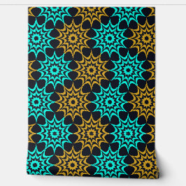 Art Nouveau Hex Star Pattern  Behang