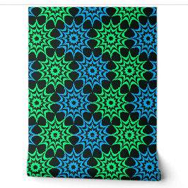 Art Nouveau Hex Ster Patroon  Behang