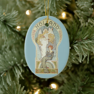  Art Nouveau, Holland Levens Verzekering Keramisch Ornament