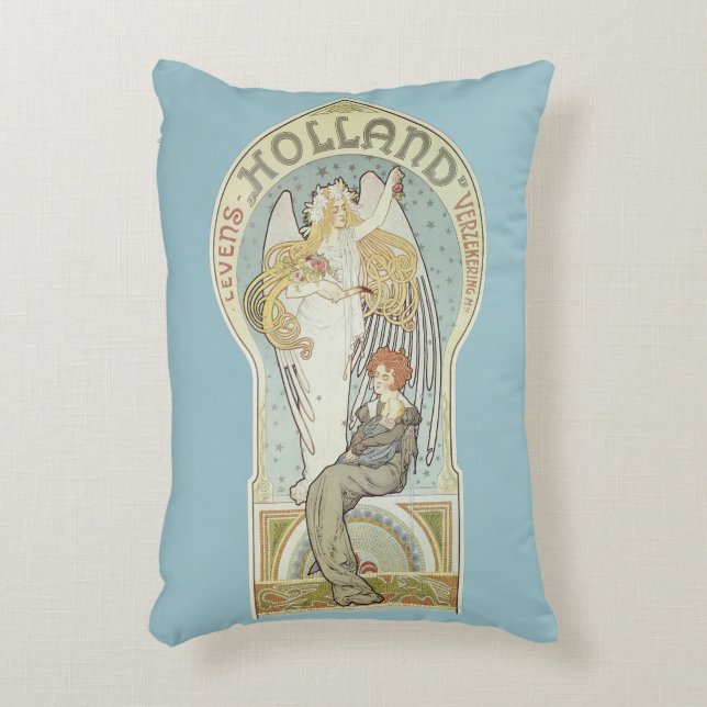  Art Nouveau, Holland Levensverzekering Accent Kussen (Voorkant(Verticaal))