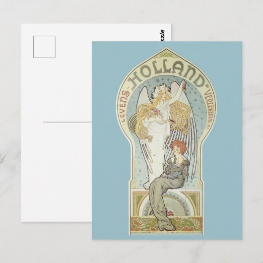  Art Nouveau, Holland Levensverzekering Briefkaart (Voorkant / Achterkant)