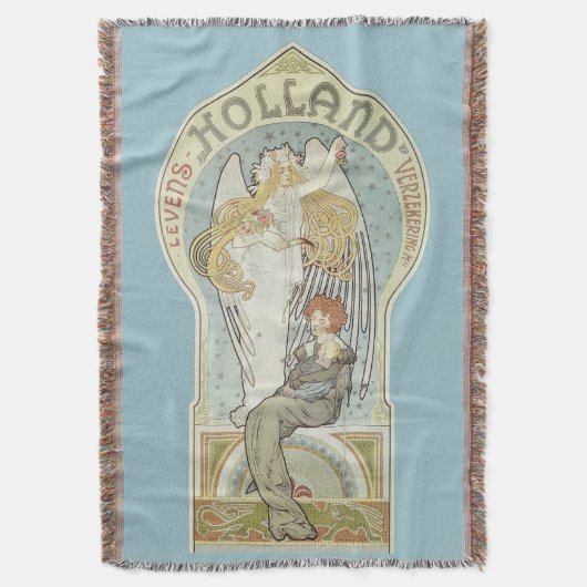  Art Nouveau, Holland Levensverzekering Deken (Voorkant Verticaal)