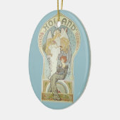  Art Nouveau, Holland Levensverzekering Keramisch Ornament (Links)