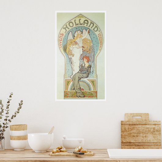  Art Nouveau, Holland Levensverzekering Poster (Keuken)