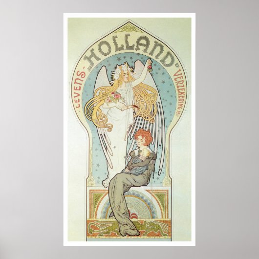  Art Nouveau, Holland Levensverzekering Poster (Voorkant)