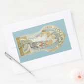 Art Nouveau, Holland Levensverzekering Rechthoekige Sticker (Envelop)