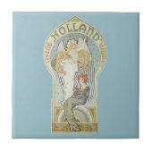  Art Nouveau, Holland Levensverzekering Tegeltje (Voorkant)