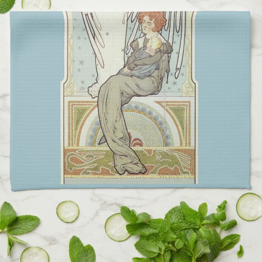 Art Nouveau, Holland Levensverzekering Theedoek (Gevouwen)