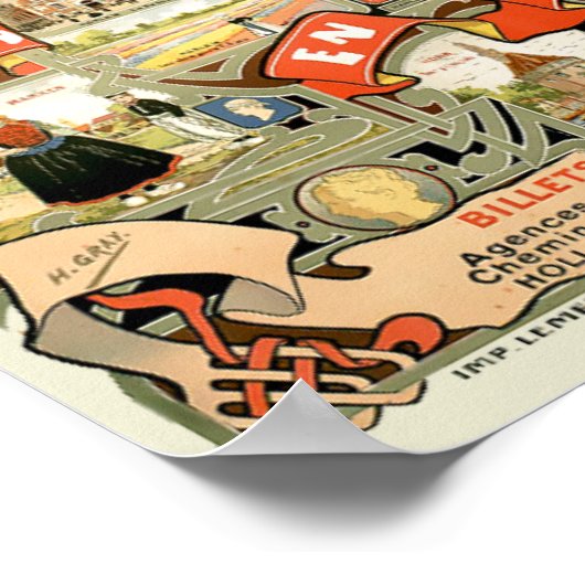 Art Nouveau Holland Reistoerisme Poster (Hoek)