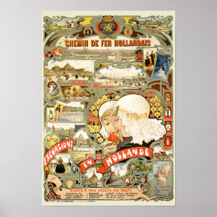 Art Nouveau Holland Reistoerisme Poster