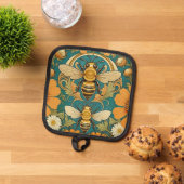 Art Nouveau Hommelding Pot Holder Pannenlap (Top down)
