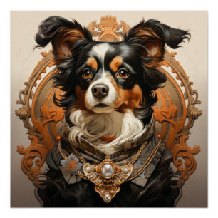 Art Nouveau Hond Perfect Poster