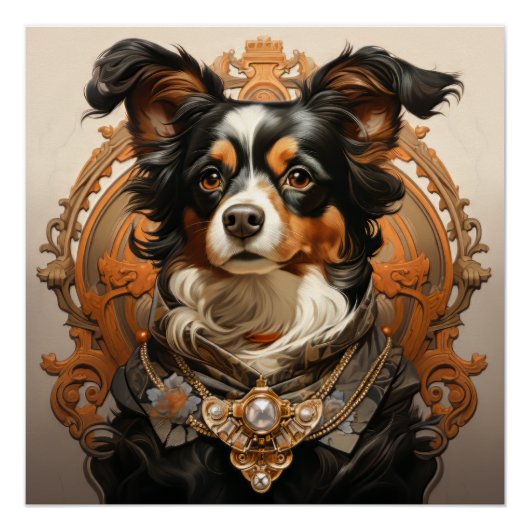 Art Nouveau Hond Perfect Poster (Voorkant)