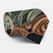 Art Nouveau Hond Stropdas (Opgerold)