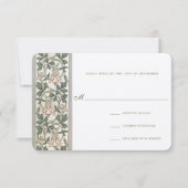 Art Nouveau Honey Suckle Wedding RSVP (Voorkant)