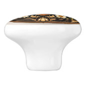 Art Nouveau honingbij Keramische Knop (Zijkant)