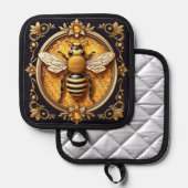 Art Nouveau Honingbij Pannenlap (Voorkant / Achterkant)