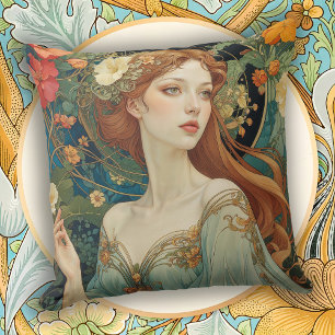 Art Nouveau huisaccent met romantische toets Kussen