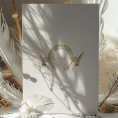 Art Nouveau Hummingbird Save the Date Kaart