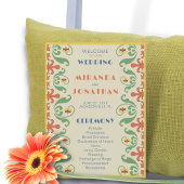 Art Nouveau huwelijksprogramma Kaart