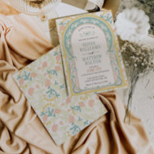 Art Nouveau Huwelijksuitnodiging  Deco