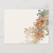 Art Nouveau Huwelijksverblijf Informatiekaartje (Achterkant)