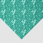 Art Nouveau Ikat - Turquoise en Aqua Tissuepapier (Detail)