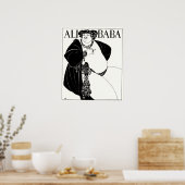 Art Nouveau-illustratie: Beardsley - Ali Baba Poster (Keuken)