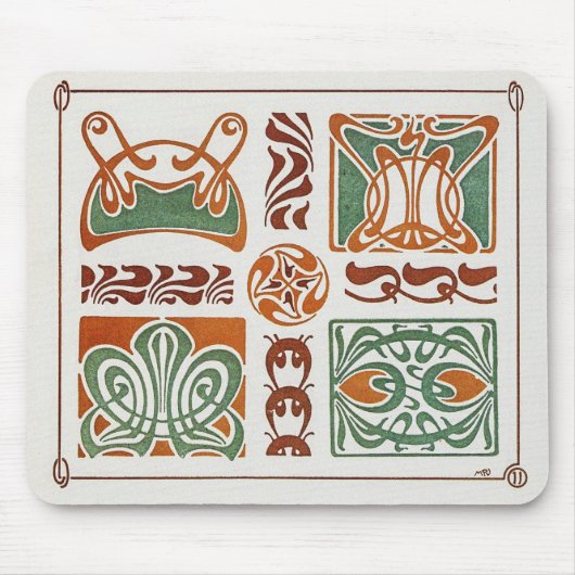  Art Nouveau Illustratie door Mucha Muismat (Voorkant)