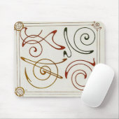  Art Nouveau Illustratie door Mucha Muismat (Met muis)