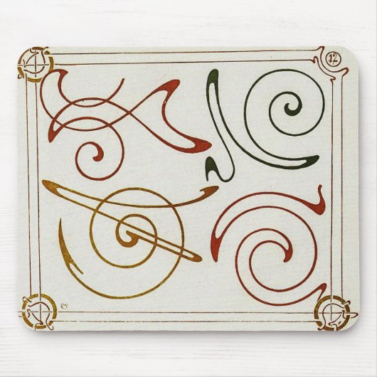  Art Nouveau Illustratie door Mucha Muismat (Voorkant)