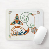 Art Nouveau Illustratie door Mucha Muismat (Met muis)