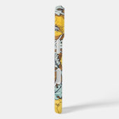 Art Nouveau illustratie van gele papaverbloem Case-Mate iPhone Case (Achterkant / Rechts)