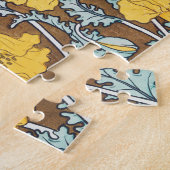 Art Nouveau-illustratie van gele papaverbloem Legpuzzel (Zijkant)