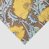 Art Nouveau-illustratie van gele papaverbloem Tissuepapier (Detail)