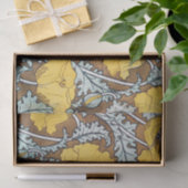 Art Nouveau-illustratie van gele papaverbloem Tissuepapier (Geschenk)