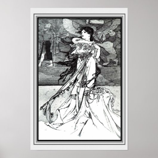 Art Nouveau "Illustration from Rama" 13 x 19 Poster (Voorkant)