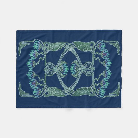 Art Nouveau Inspiration I Fleece Throw (Voorkant (Horizontaal))