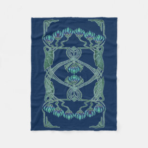Art Nouveau Inspiration I Fleece Throw
