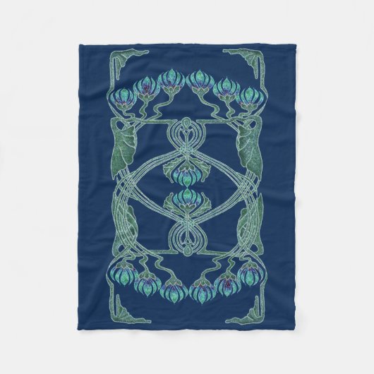 Art Nouveau Inspiration I Fleece Throw (Voorkant)