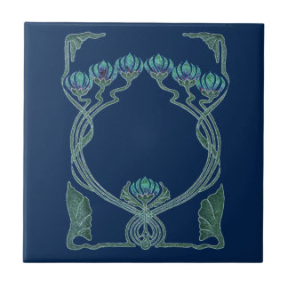 Art Nouveau Inspirations i Ceramic Tile Tegeltje