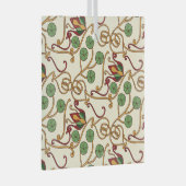 Art Nouveau-inspired floral design Glas Ornament (Voorkant Rechts)