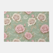 Art Nouveau Inspired Roses In Shades Of Dusty Pink Deurmat (Voorkant)