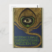 Art nouveau  internationale expositie Klingner Briefkaart (Voorkant / Achterkant)