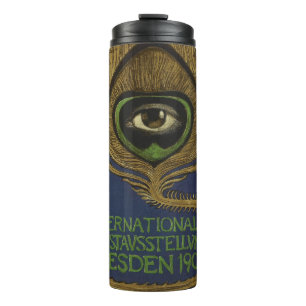 Art nouveau  internationale expositie Klingner Thermosbeker