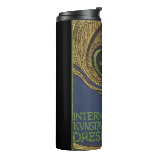 Art nouveau internationale expositie Klingner Thermosbeker (Gedraaid links)